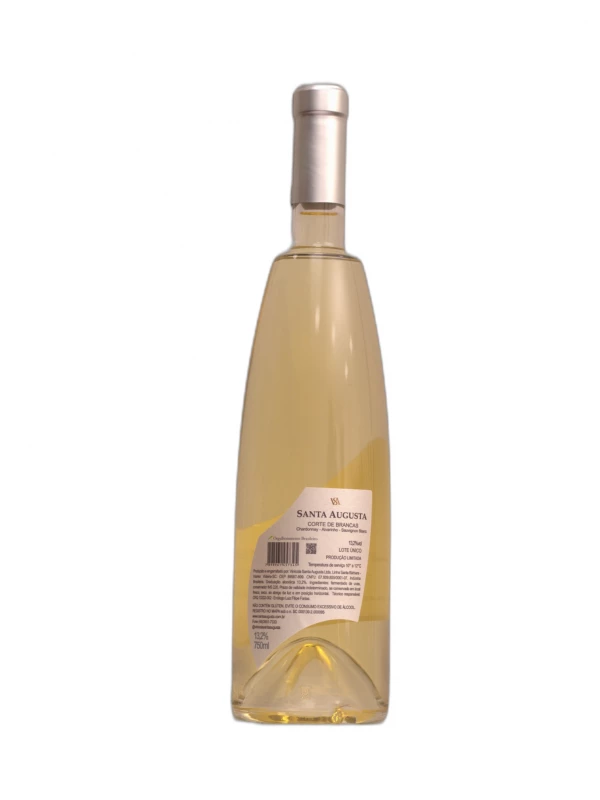 Vinho Santa Augusta - VSA -  Corte de Brancas - Chardonnay, Sauvignon Blanc e Alvarinho - Branco Seco - 750ml