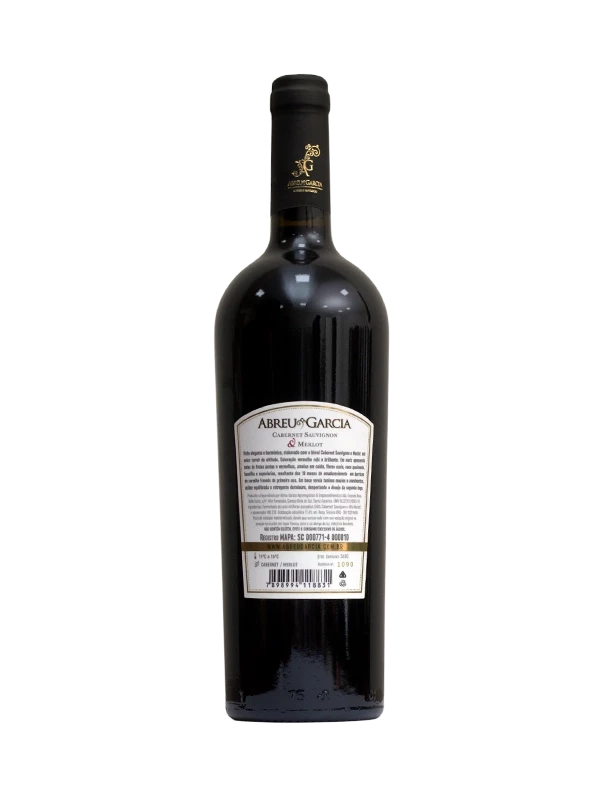 Vinho Abreu Garcia - Tinto Seco - 60% Cabernet Sauvignon e 40% Merlot