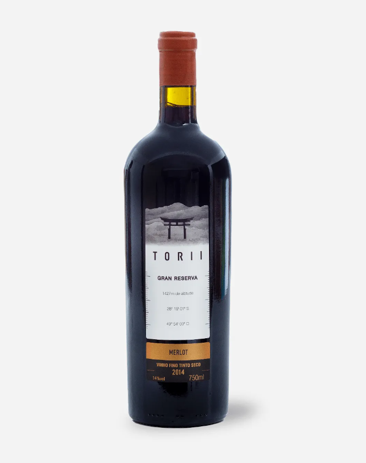 VInho Hiragami -  Torii - Gran Reserva - Tinto Seco - Merlot - 750 ml