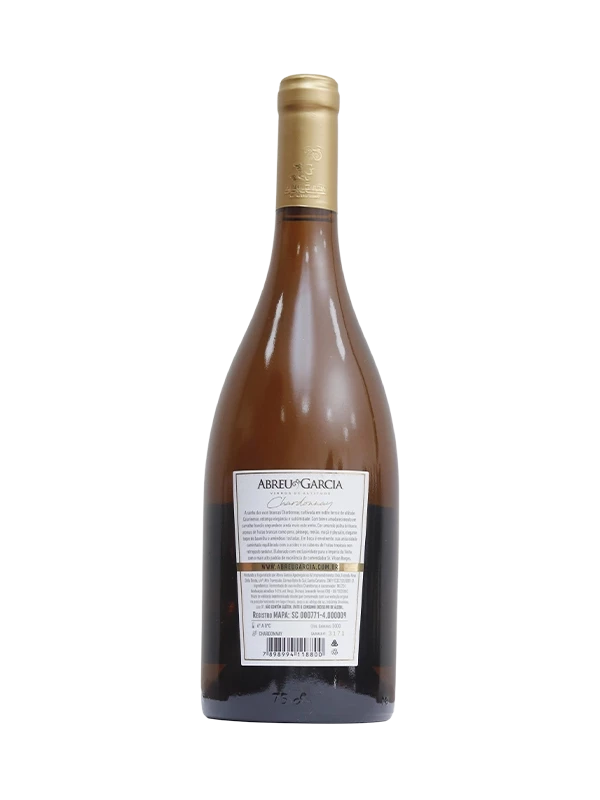 Vinho CV - Império do Vinho - Branco Seco - Chardonnay - 750 ml (verso)