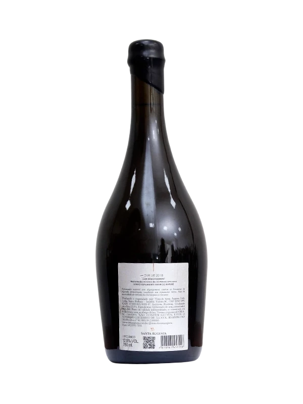 Espumante Santa Augusta  - Fenice - Sur Lie  30 Meses - Nature  Branco - Chardonnay e Pinot Noir - 750 ml (verso)