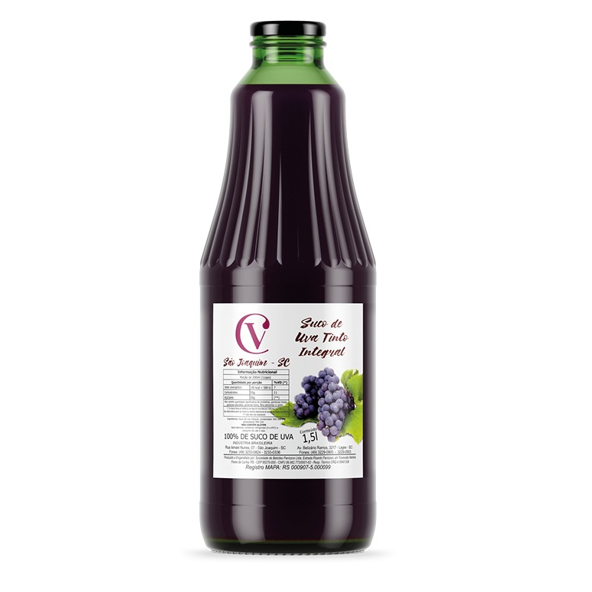 CV - Suco de Uva  Tinto - Integral - Bordô - 1,5L