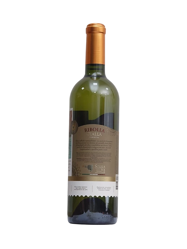 Vinho Serra do Sol - Tinto Seco - Ribolla Gialla  - Tinto Seco  - 750 ml (verso)