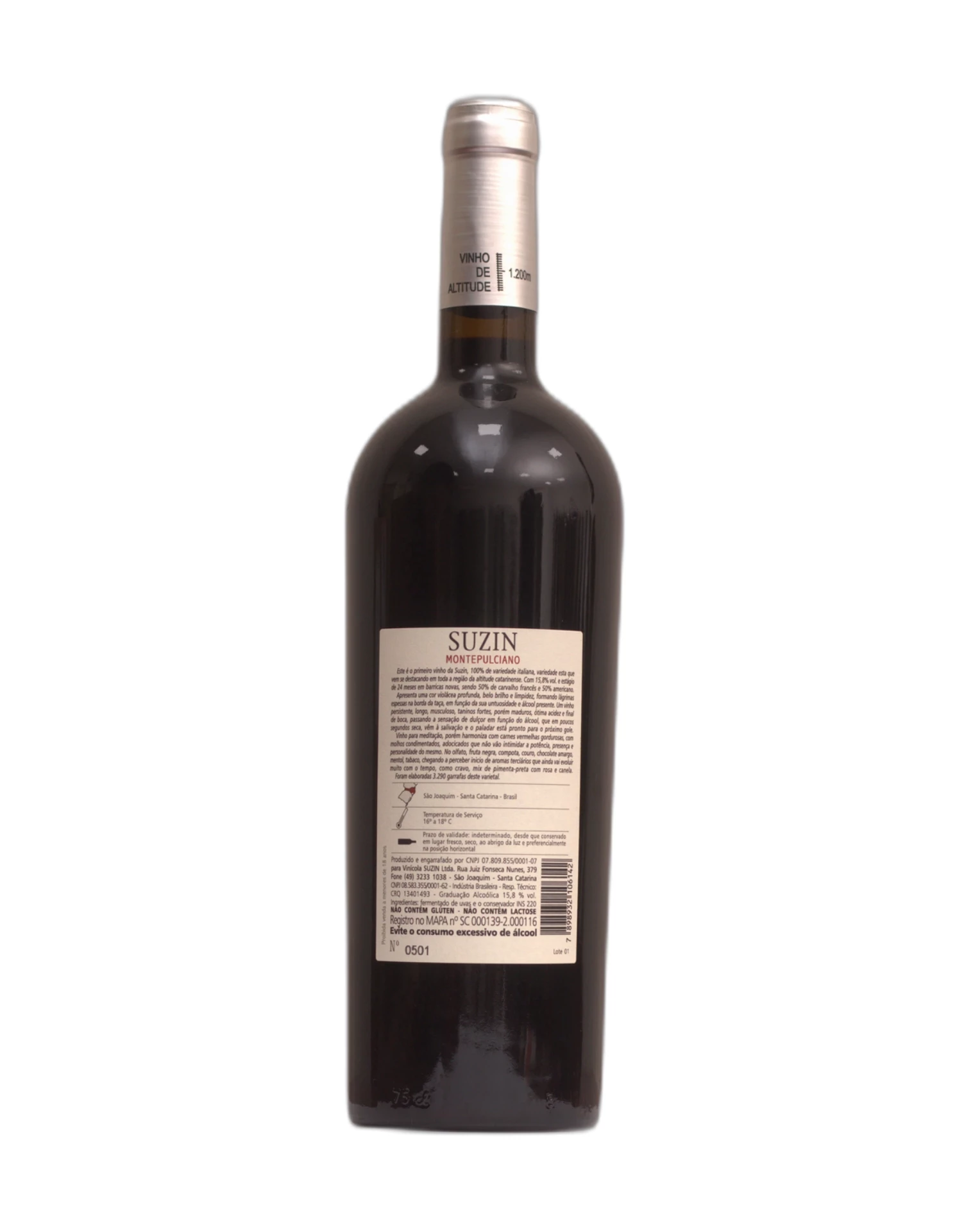 Vinho Suzin - Tinto Seco - Malbec - 750 ml