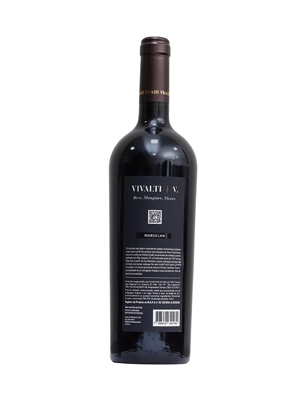 Vinho Casa La Vivalti - Marselan - Tinto Seco - 750 ml (verso)