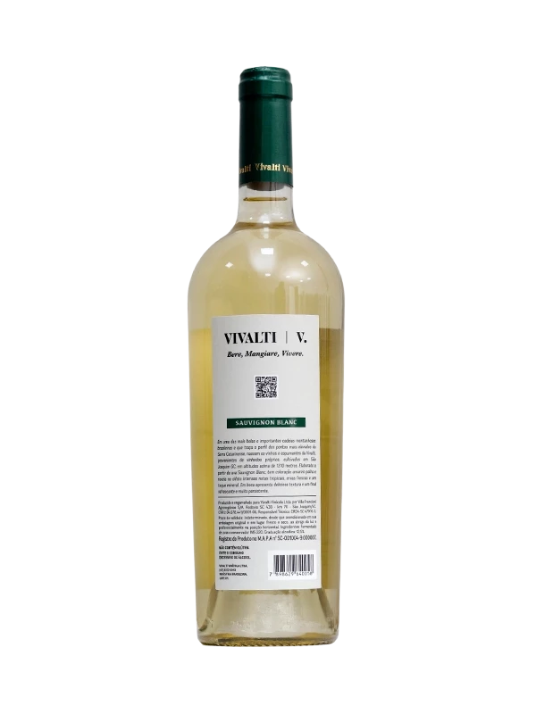 Vinho La Casa Vivalti - Branco Seco - Sauvignon Blanc - 750 ml (verso)