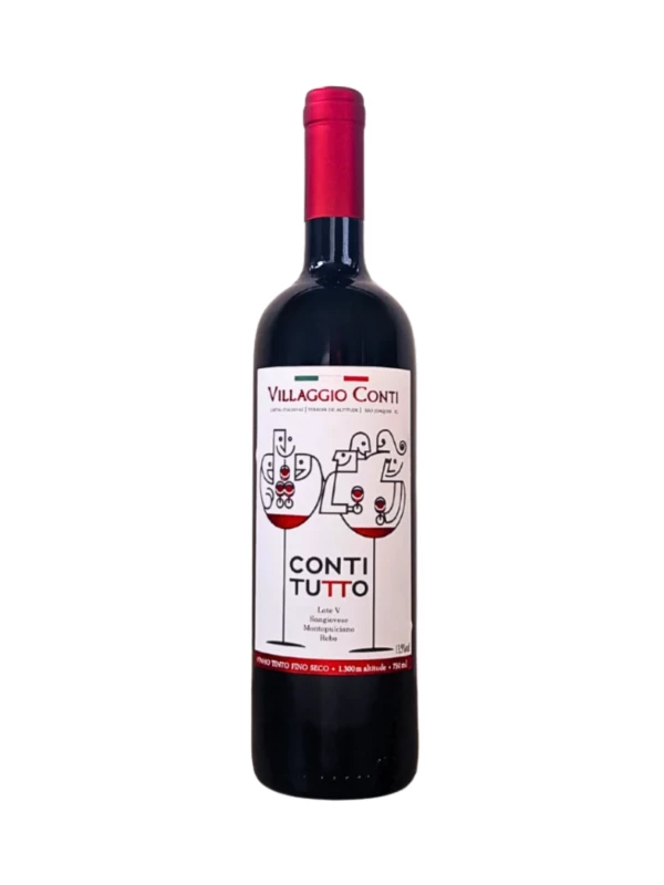 Vinho Villaggio Conti - Conti Tutto - Tinto Seco - Sangiovese, Montepulciano e Rebo - 750 ml