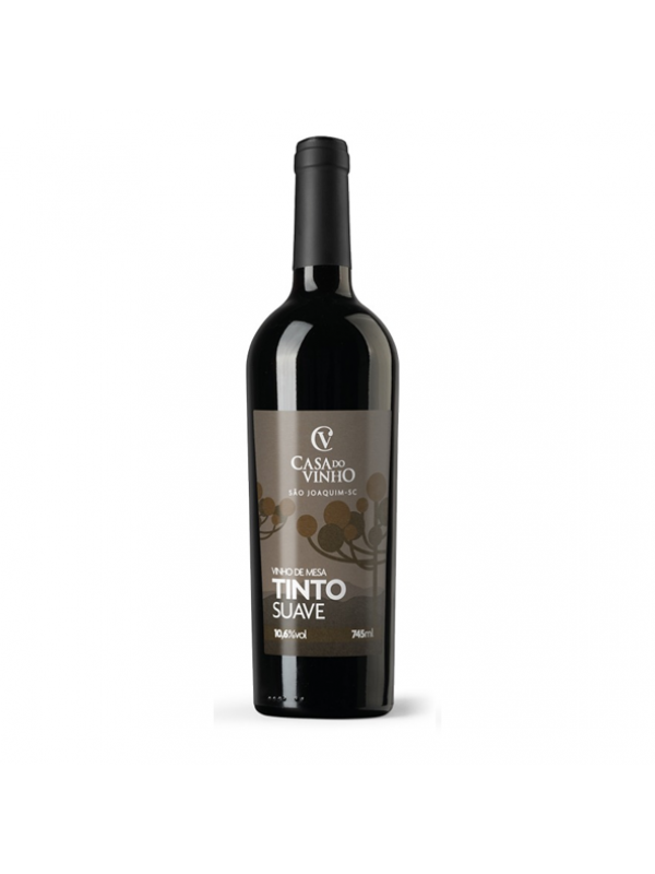 Vinho de Mesa - CV - Colonial - Tinto - Suave* - Bordô - 750 ml