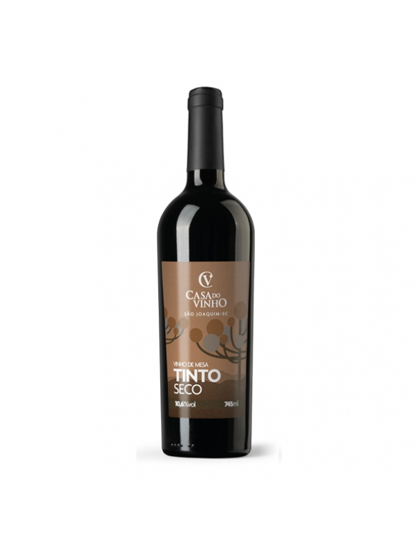 Vinho de Mesa - CV - Colonial - Tinto - Seco* - Bordô - 750 ml