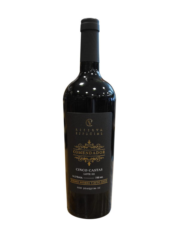 Vinho Comendador  - Cinco Castas - Tinto Seco - Cabernet Sauvignon, Cabernet Franc, Merlot, Malbec e Tannat 750 ml