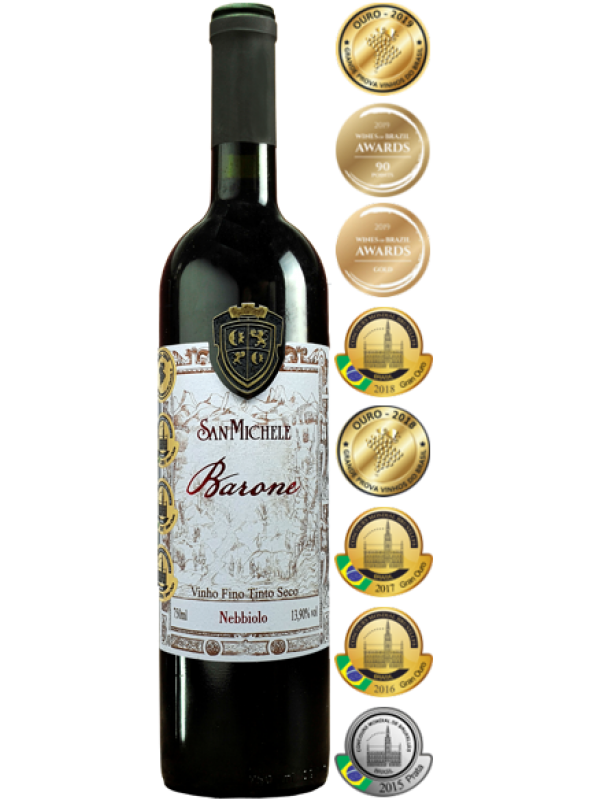 Vinho San Michele - Barone - Tinto Seco - Nebbiolo - 750 ml