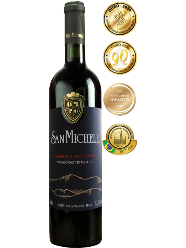 Vinho San Michele - Riserva - Tinto Seco - Cabernet Sauvignon - 750 ml