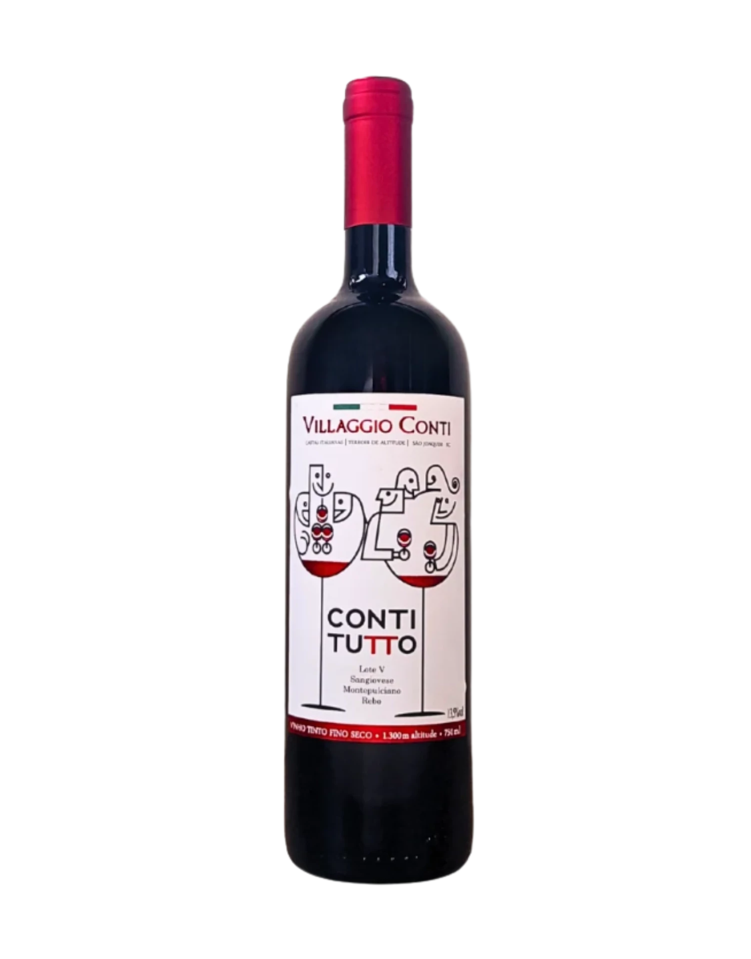 Vinho Villaggio Conti - Conti Tutto - Tinto Seco - Sangiovese, Montepulciano e Rebo - 750 ml