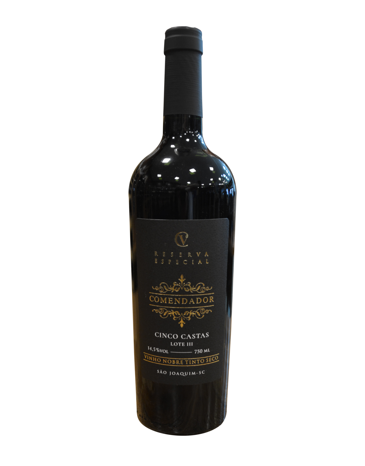 Vinho Comendador  - Cinco Castas - Tinto Seco - Cabernet Sauvignon, Cabernet Franc, Merlot, Malbec e Tannat 750 ml