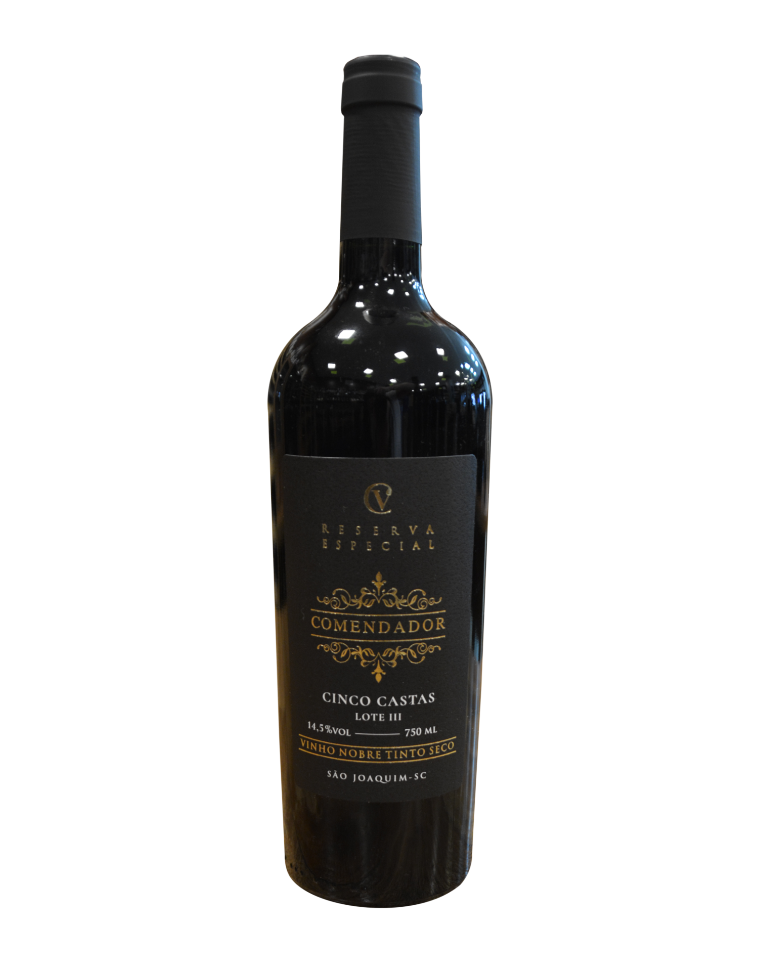 Vinho Comendador - Cinco Castas - Tinto Seco - Cabernet Sauvignon, Cabernet Franc, Merlot, Malbec e Tannat 750 ml