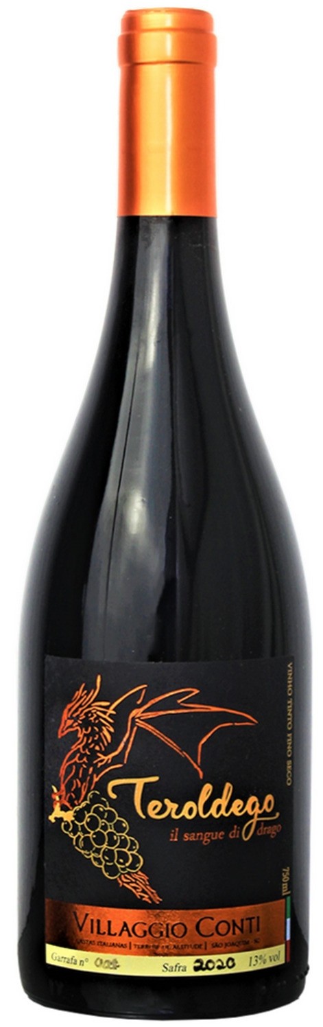 Vinho  Villaggio Conti - Tinto Seco - Teroldego - 750 ml