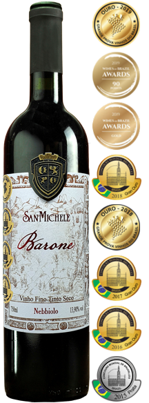 Vinho San Michele - Barone - Tinto Seco - Nebbiolo - 750 ml