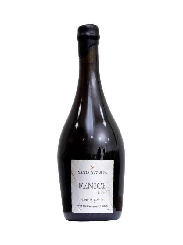 Espumante Santa Augusta  - Fenice - Sur Lie  30 Meses - Nature  Branco - Chardonnay e Pinot Noir - 750 ml (frente