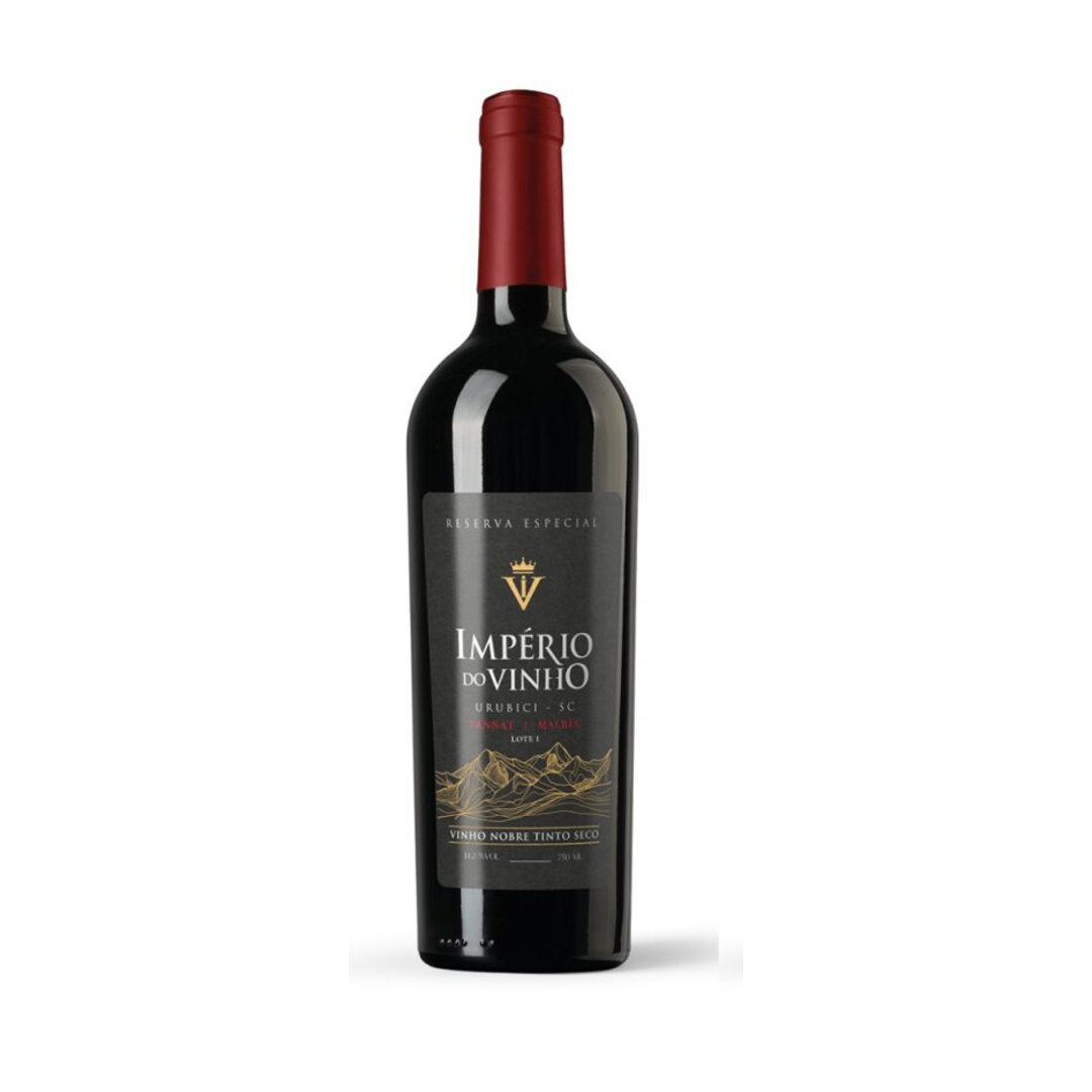 Vinho CV - Império do Vinho - Tinto Seco - Tannat e Malbec - Lote I  - 750 ml