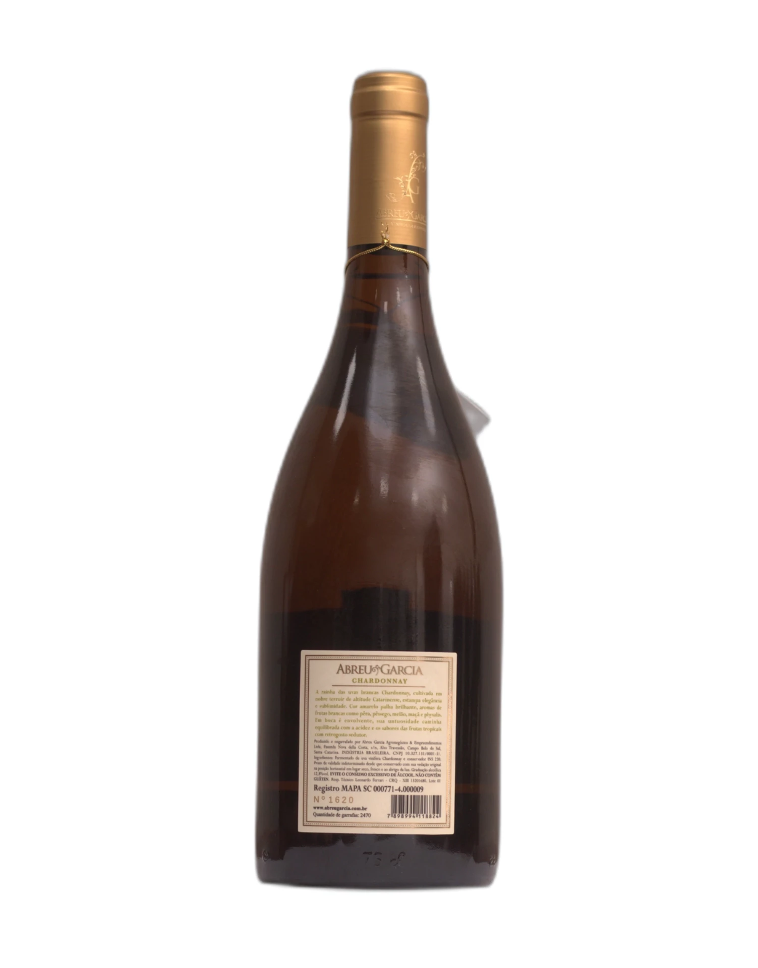 Vinho Abreu Garcia - Branco Seco - Chardonnay - 750ml