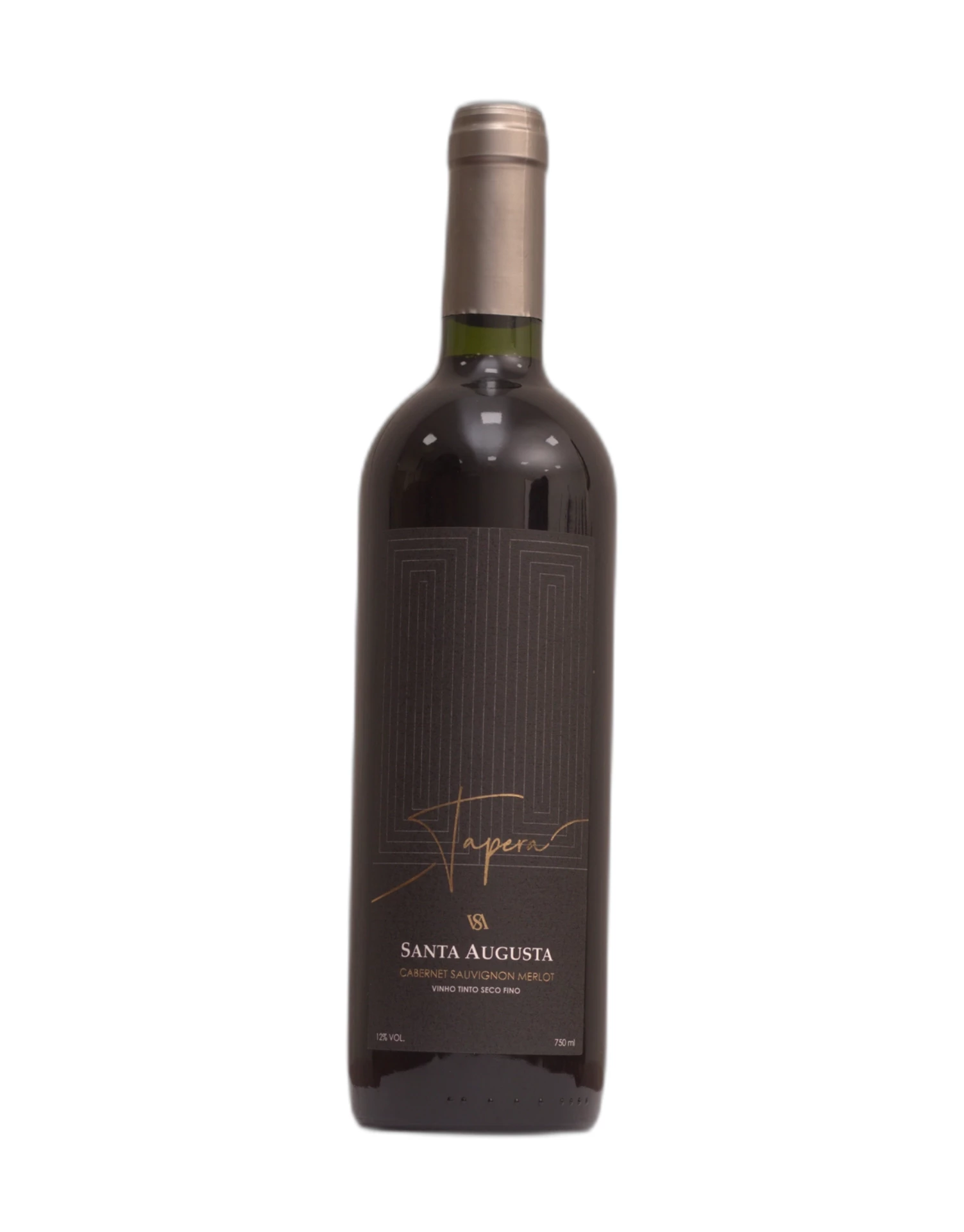 Vinho Santa Augusta - Corte Tapera -  Tinto Seco - 45% Merlot, 35% Cabernet Sauvignon, 15% Malbec e 5% Montepulciano - 750 ml