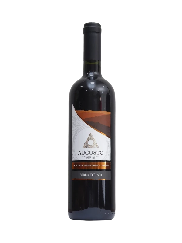 Vinho Serra do Sol - Augusto - Tinto Seco - Cabernet Sauvignon, Merlot e Montepulciano - 750 ml (frente)